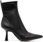 Michael Kors Clara leren enkellaarzen Zwart - Thumbnail 1