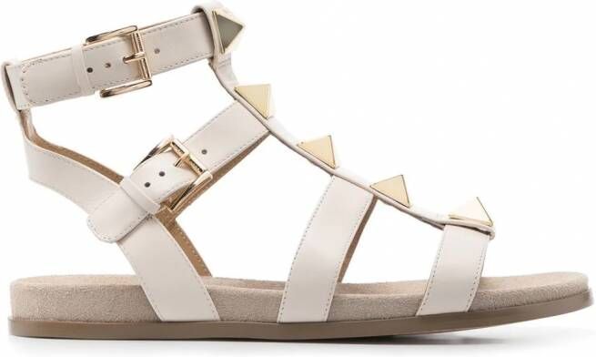Michael Kors Gestreepte sandalen Bruin