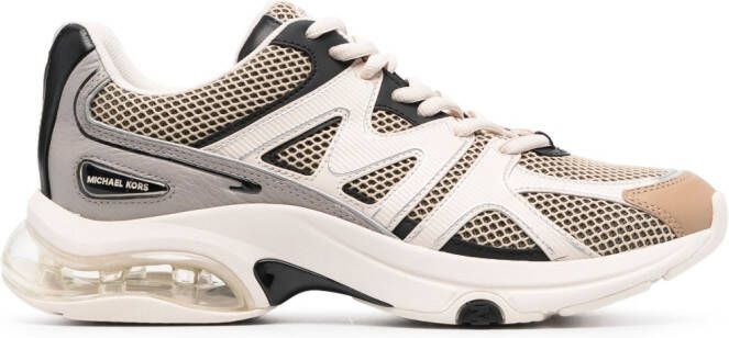 Michael Kors Collection Sneakers met vlakken Beige