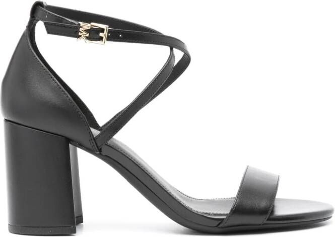 Michael Kors Sophie Flex 75mm leren sandalen Zwart