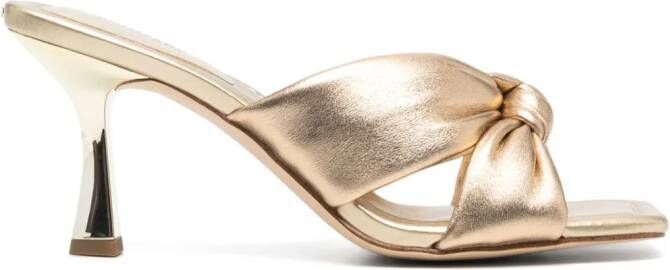 Michael Kors Elena metallic sandalen 75 mm Goud
