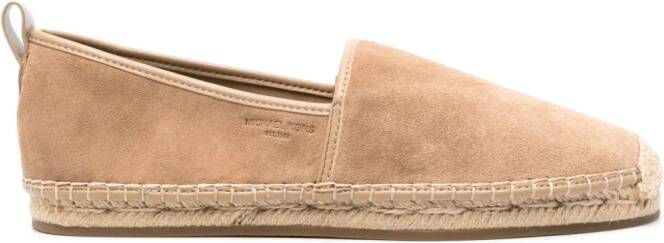 Michael Kors Espadrilles met logo-relief Bruin