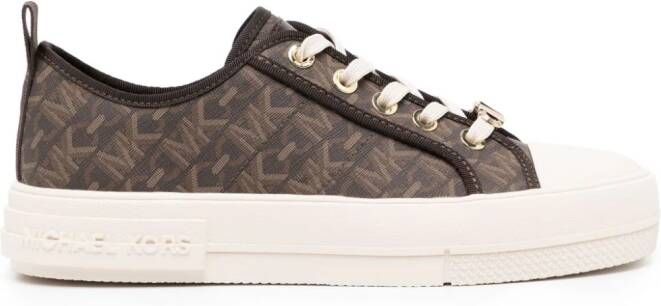 Michael Kors Evy Empire sneakers met monogram Bruin