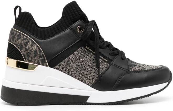 Michael Kors Georgia sneakers met sleehak Zwart