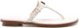 Michael Kors Gilmore slippers met monogram patroon Beige - Thumbnail 25