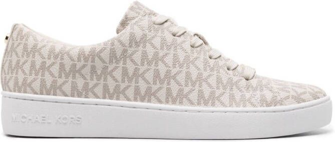 Michael Kors Keaton canvas sneakers Beige