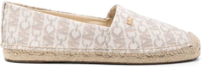 Michael Kors Kendrick Empire espadrilles met monogram Bruin