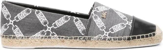 Michael Kors Kendrick espadrilles met monogram Zwart