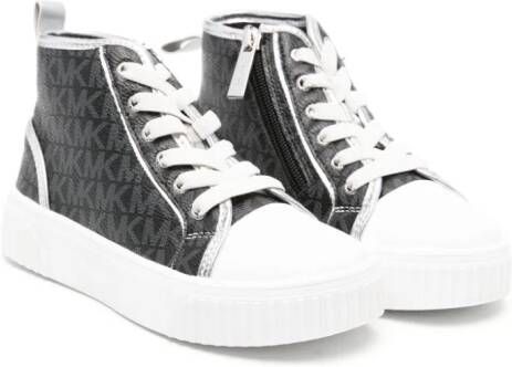 Michael Kors Kids Sneakers met klittenband Zwart