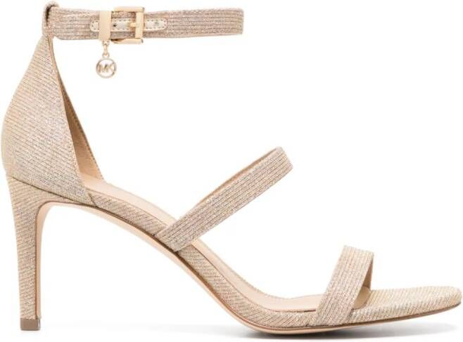 Michael Kors Pumps met slangenleer-effect Goud