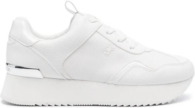 Michael Kors Leren sneakers met plateauzool Wit