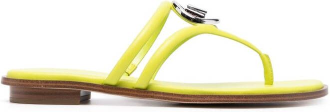 Michael Kors Kit Extreme sneakers met metallic-effect Goud