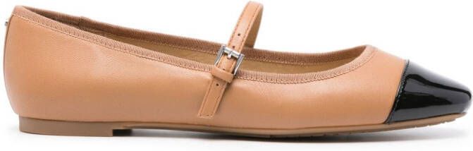 Michael Kors Mae leren ballerina's Bruin