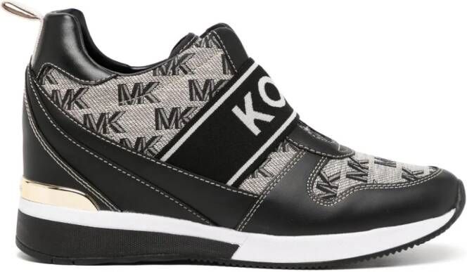 Michael Kors Maven sneakers met monogram Zwart