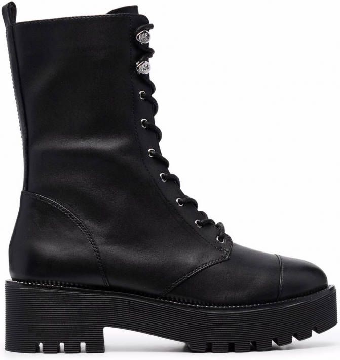 Michael Kors Bryce combat boots met plateauzool Zwart