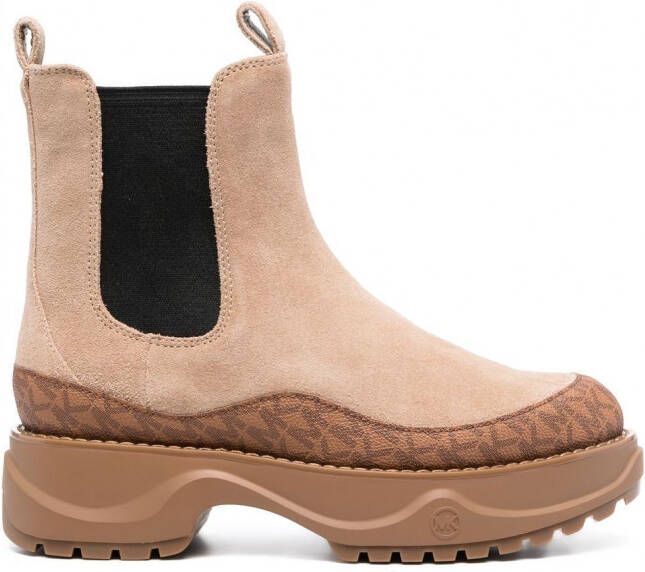 Michael Kors Dupree enkellaarzen Beige