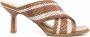 Michael Kors Gestreepte sandalen Bruin - Thumbnail 2