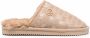 Michael Kors Janis slippers met monogramprint Beige - Thumbnail 1