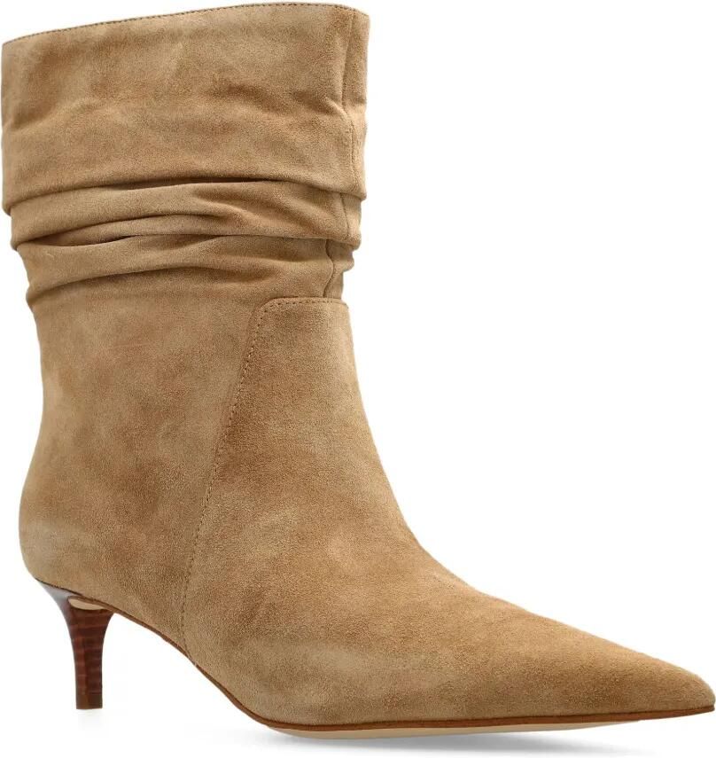 Michael Kors 50 mm laarzen met puntige neus en ruches Beige - Foto 3