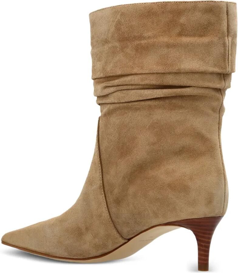 Michael Kors 50 mm laarzen met puntige neus en ruches Beige - Foto 2