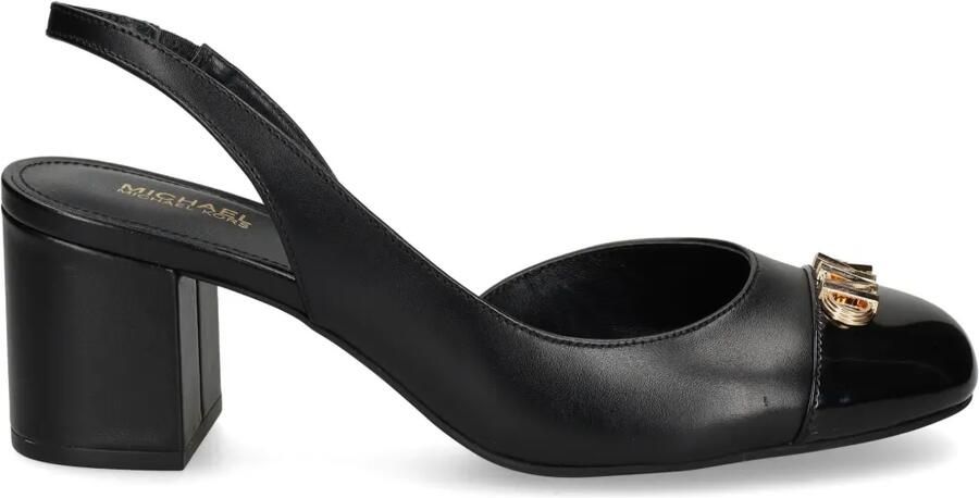 Michael Kors 70 mm leren pumps Zwart