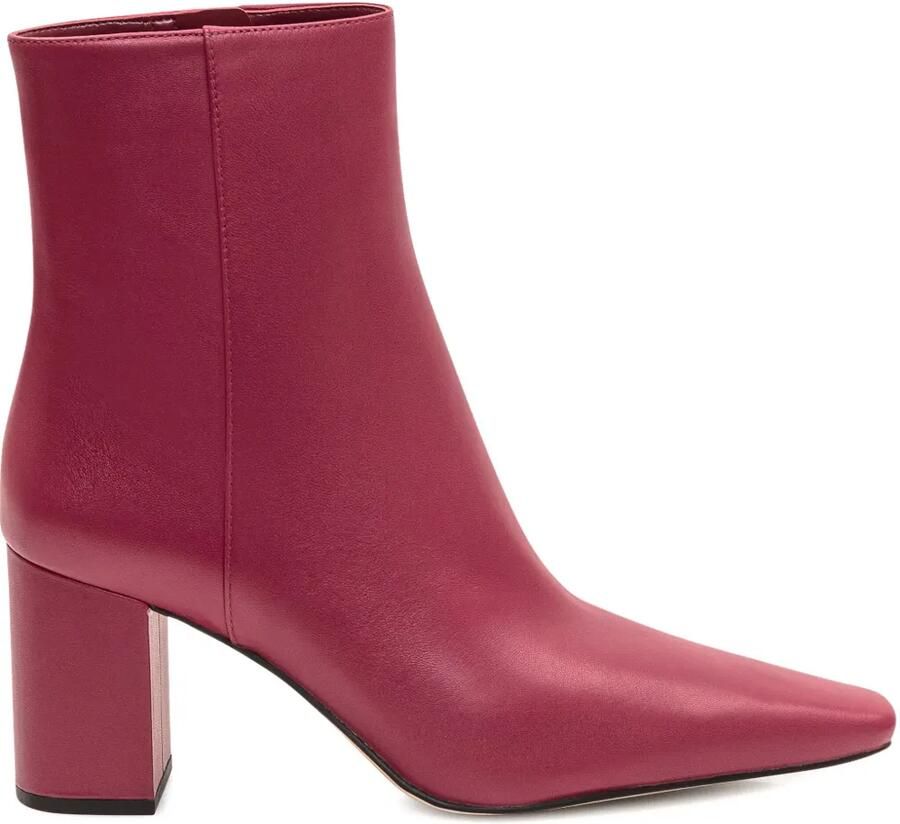Michael Kors 75 mm Elise enkellaarzen met blokhak en rits Roze