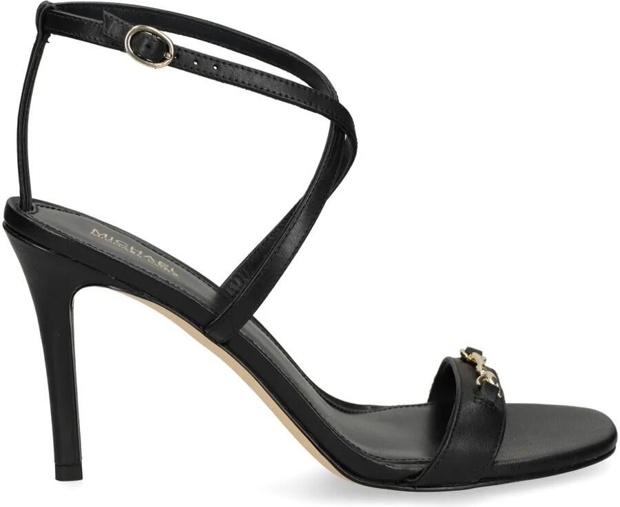 Michael Kors 90 mm sandalen met logoplakkaat Zwart