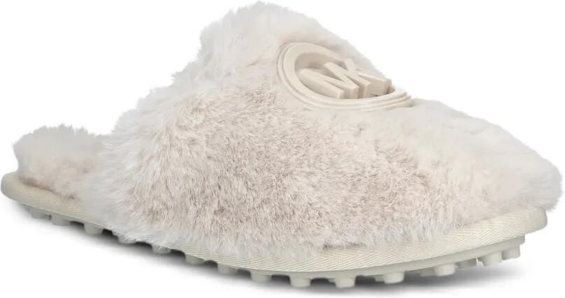 Michael Kors Ada slippers van imitatiebont Beige - Foto 3