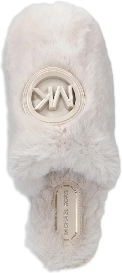 Michael Kors Ada slippers van imitatiebont Beige - Foto 2