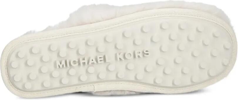 Michael Kors Ada slippers van imitatiebont Beige - Foto 4