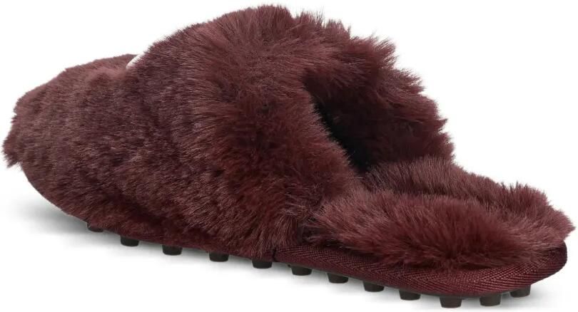 Michael Kors Ada slippers van imitatiebont Rood - Foto 3