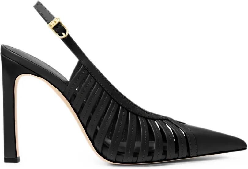 Michael Kors Adriana slingback pumps met kooidetail Zwart