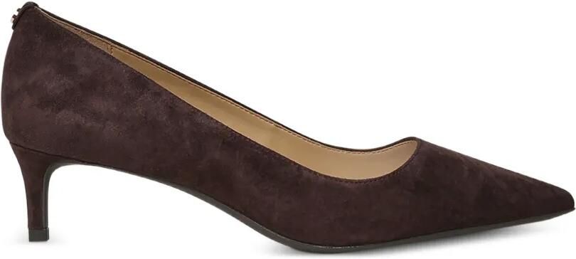 Michael Kors Alina Flex suède pumps met puntige neus Bruin