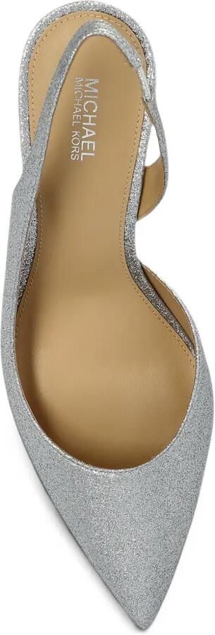 Michael Kors Alina slingback pumps met glitters Zilver - Foto 5