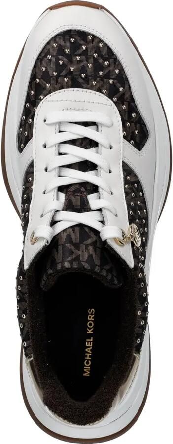 Michael Kors Dottie sneakers met reptiel-effect en plateauzool Wit - Foto 19