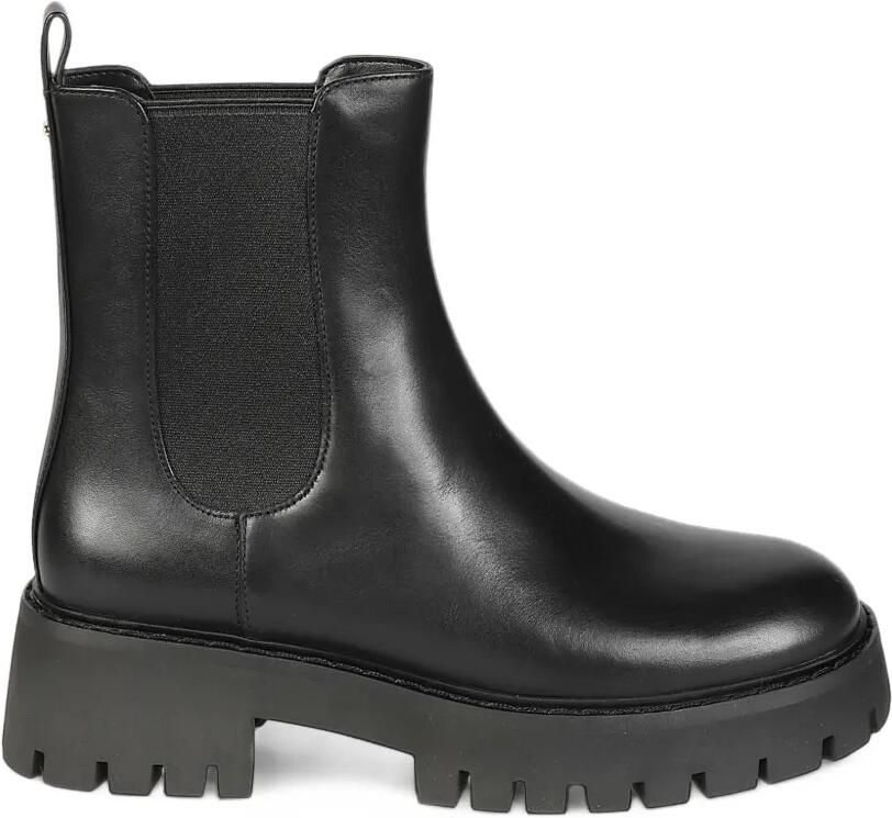 Michael Kors Asher leather lug boots Zwart