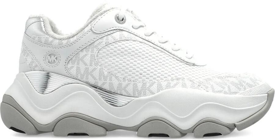 Michael Kors Atlas sneakers met monogram-print Wit