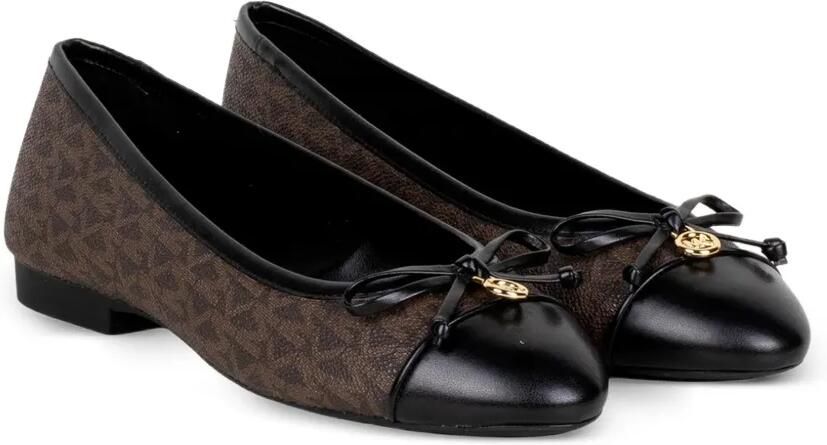 Michael Kors Ballerina's met strikdetail en logo-monogram Bruin - Foto 3