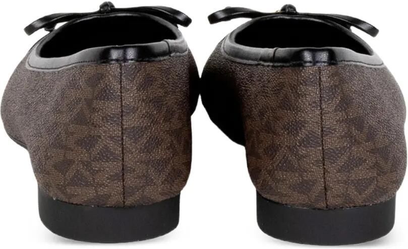 Michael Kors Ballerina's met strikdetail en logo-monogram Bruin - Foto 2