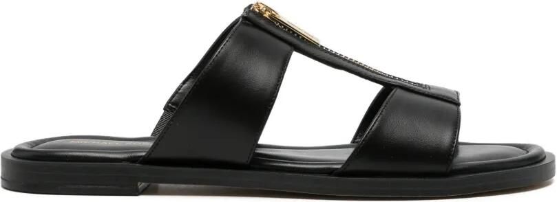 Michael Kors Berkley leren sandalen Zwart