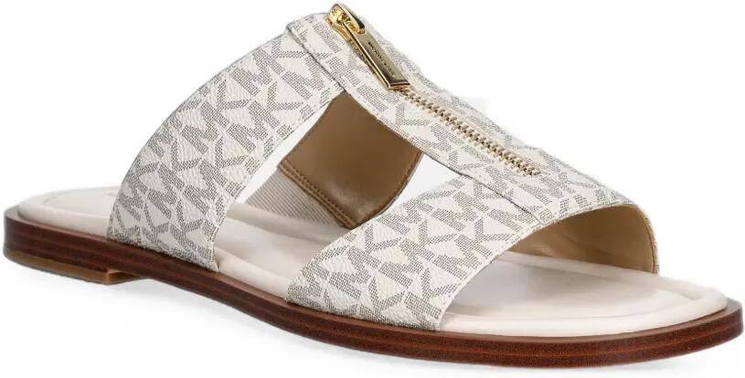 Michael Kors Berkley Signature sandalen met logo Beige - Foto 3