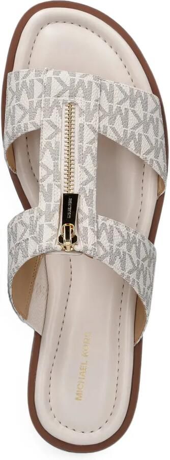 Michael Kors Berkley Signature sandalen met logo Beige - Foto 4