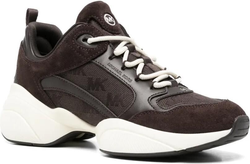Michael Kors Bowie sneakers met logo-print en vlakken Bruin - Foto 3