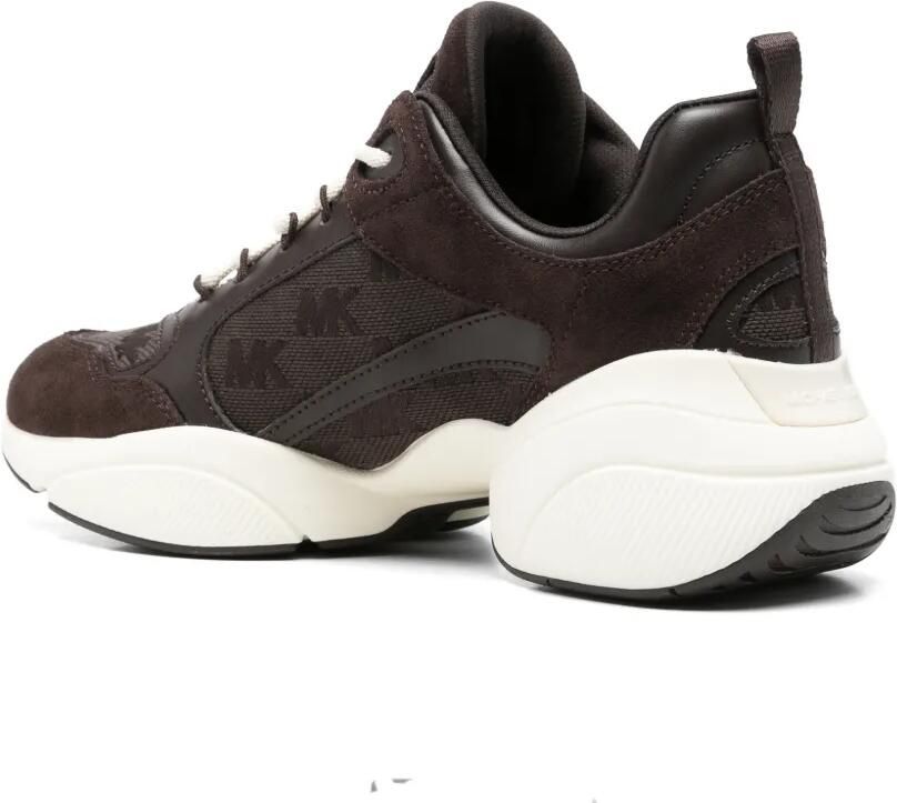 Michael Kors Bowie sneakers met logo-print en vlakken Bruin - Foto 2