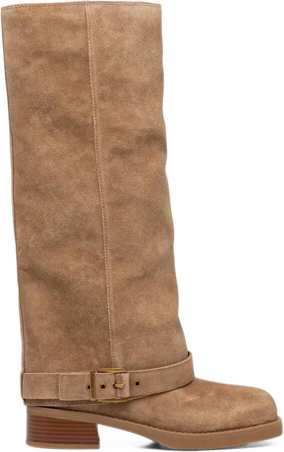 Michael Kors Darrington leather and Signature logo ankle boots Zwart - Foto 10