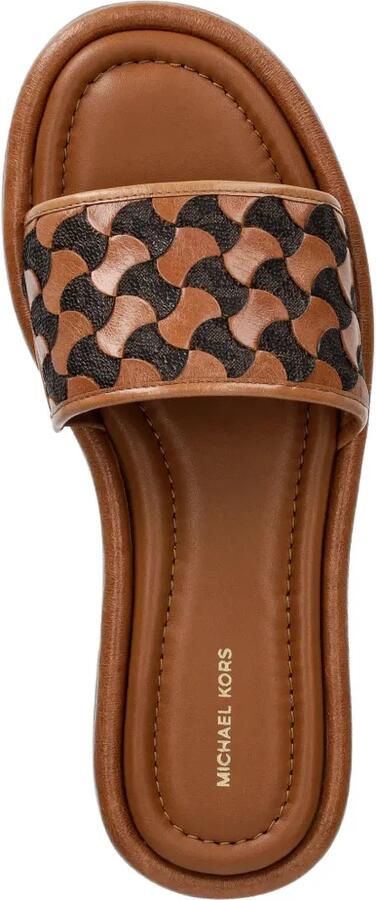Michael Kors Dottie sneakers met reptiel-effect en plateauzool Wit - Foto 16
