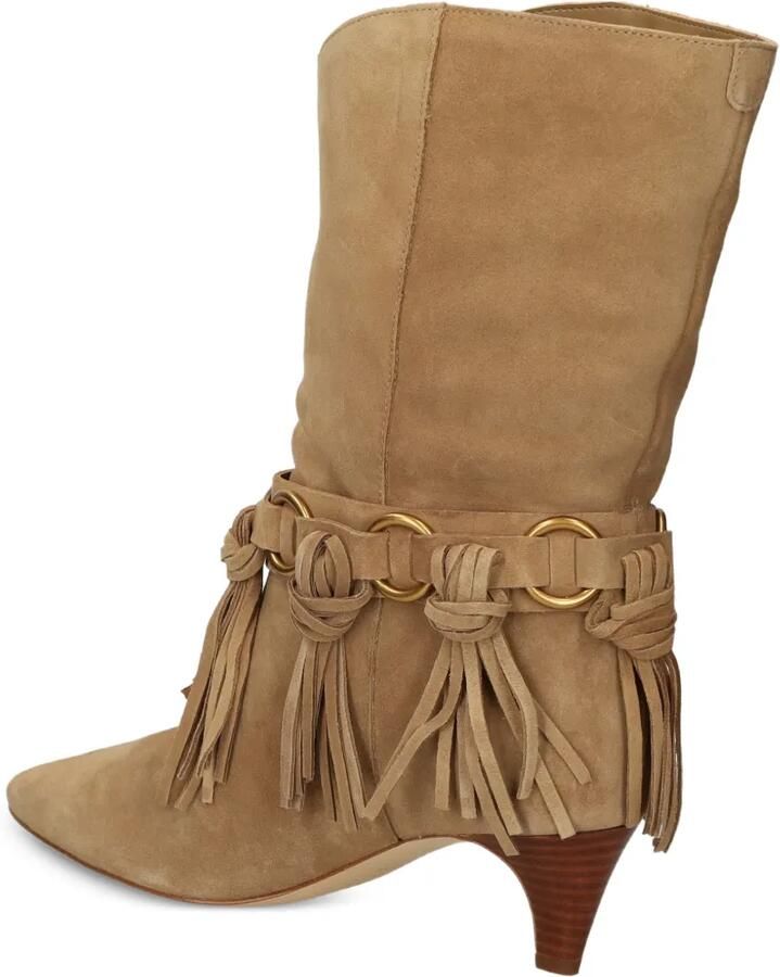 Michael Kors Daniela suède laarzen met franje Beige - Foto 3