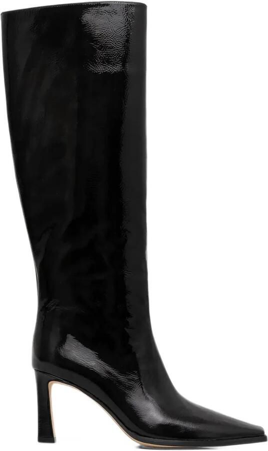 Michael Kors Darrington leather and Signature logo ankle boots Zwart - Foto 12