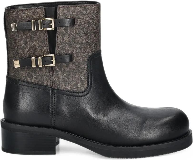 Michael Kors Darrington leather and Signature logo ankle boots Zwart - Foto 9