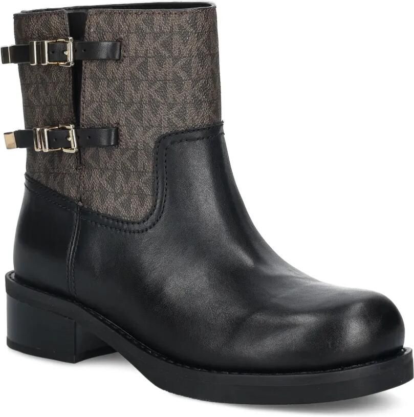 Michael Kors Darrington leather and Signature logo ankle boots Zwart - Foto 4